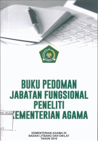 Buku Pedoman Jabatan Fungsional Peneliti Kementrian Agama