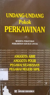 Image of Undang-Undang Pokok Perkawinan