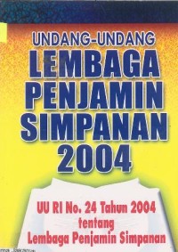 Undang-Undang Lembaga Penjamin Simpanan 2004