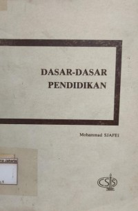 Image of Dasar-Dasar Pendidikan