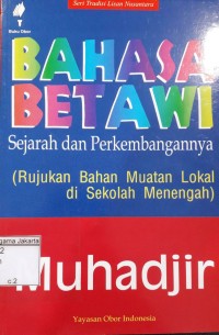 Bahasa Betawi Sejarah dan Perkembangannya