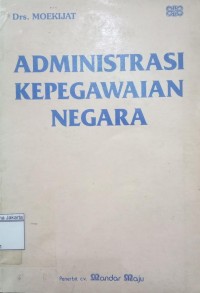 Image of Admidrasi Kepegawaian Negara