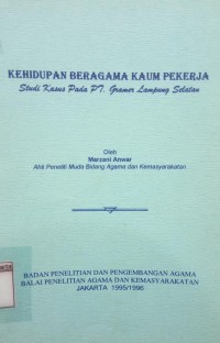 Kehidupan Beragama Kaum Pekerja