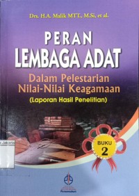 Peran Lembaga Adat dalam Pelestarian Nilai-Nilai Keagamaan