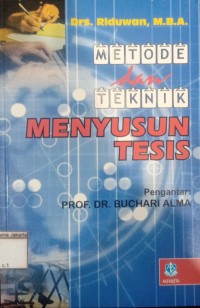 Metode dan Menyusun Tesis