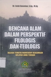 Bencana Alam Dalam Perspetif Filologis Dan Teologis