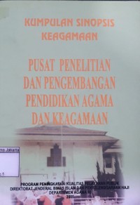 Kumpulan Sinopsis Keagamaan Pusat Pendidikan dan Pelatihan