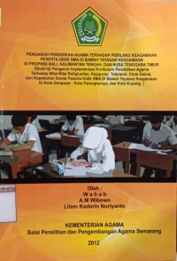 Pengaruh Pendidikan Agama