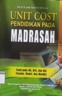 Unit Cost Pendidikan pada Madrasah