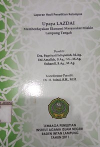 Upaya Lazdai Memberdayakan Ekonomi Masyarakat Miskin Lampung Tengah