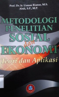 Metodologi Penelitian Sosial dan Ekonomi Teori dan Aplikasi