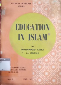 Studies In Islam Series Education In Islam