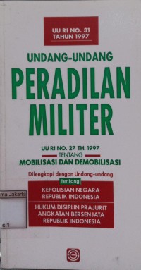 Undang-Undang Peradilan Militer