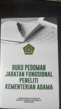 Buku Pedoman Jabatan Fungsional Peneliti Kementerian Agama