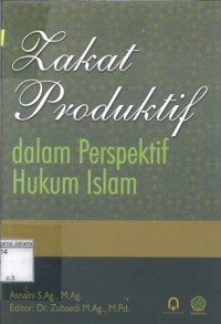 Zakat Produktif Dalam Perspektif Hukum Islam