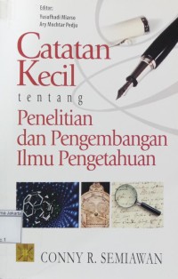 Catatan Kecil Tentang Penelitian dan Pengembangan IlmuCatatan Kecil Tentang Penelitian dan Pengembangan Ilmu Pengetahuan Pengetahuan