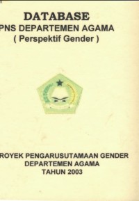 Database PNS Departemen Agama (Perspektif Gender)