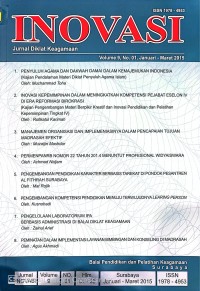 Image of Inovasi: Jurnal Diklat Keagamaan, Vol. 9, No. 1 (2015), Januari-Maret 2015