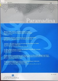 Image of Paramadina : jurnal universitas Vol. 10 No. 1  April  2013