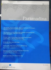 Image of Paramadina : jurnal universitas Vol. 8 No. 4 Desember 2011