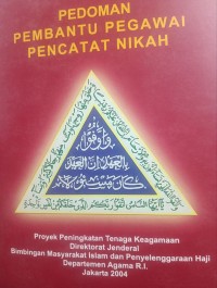 Pedoman pembantu pegawai pencatat nikah