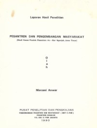 Pesantren dan pengembangan masyarakat