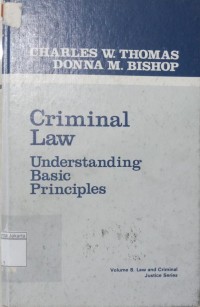 Criminal Law Understanding Basic Principles