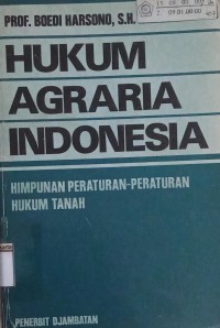 Hukum Agrari Indonesia