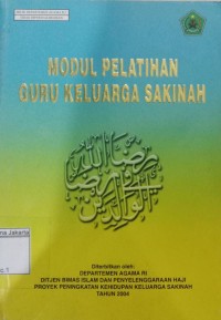 Modul Pelatihan Guru Keluarga Sakinah