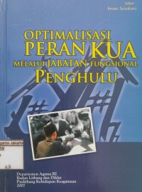 Optimalisasi Peran KUA Melalui Jabatan Fungsional Penghulu