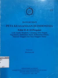 Rangkuman Peta Keagamaan di Indonesia