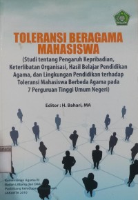 Toleransi Beragama Mahasiswa